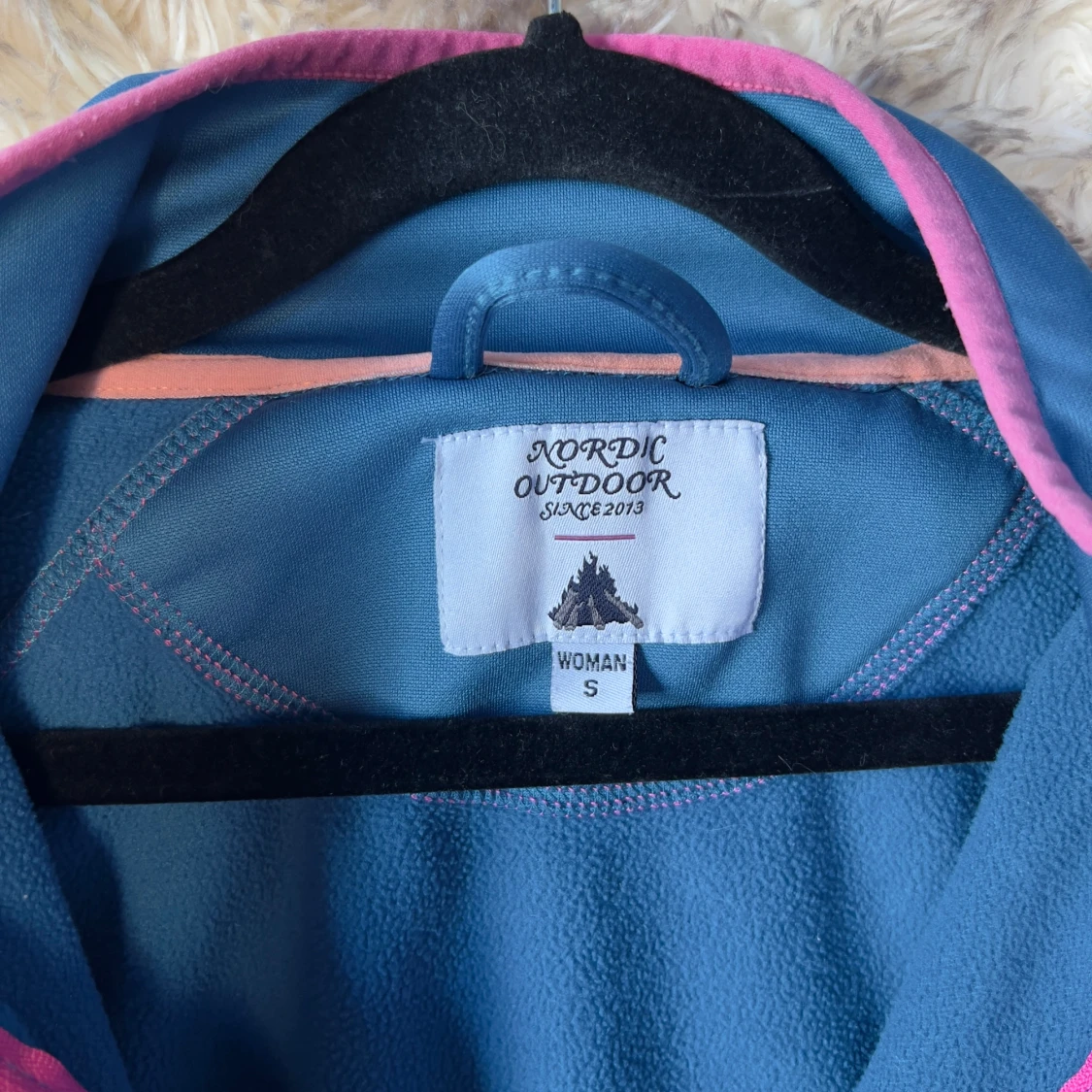 Blå fleecejacka Nordic Outdoor S - 3