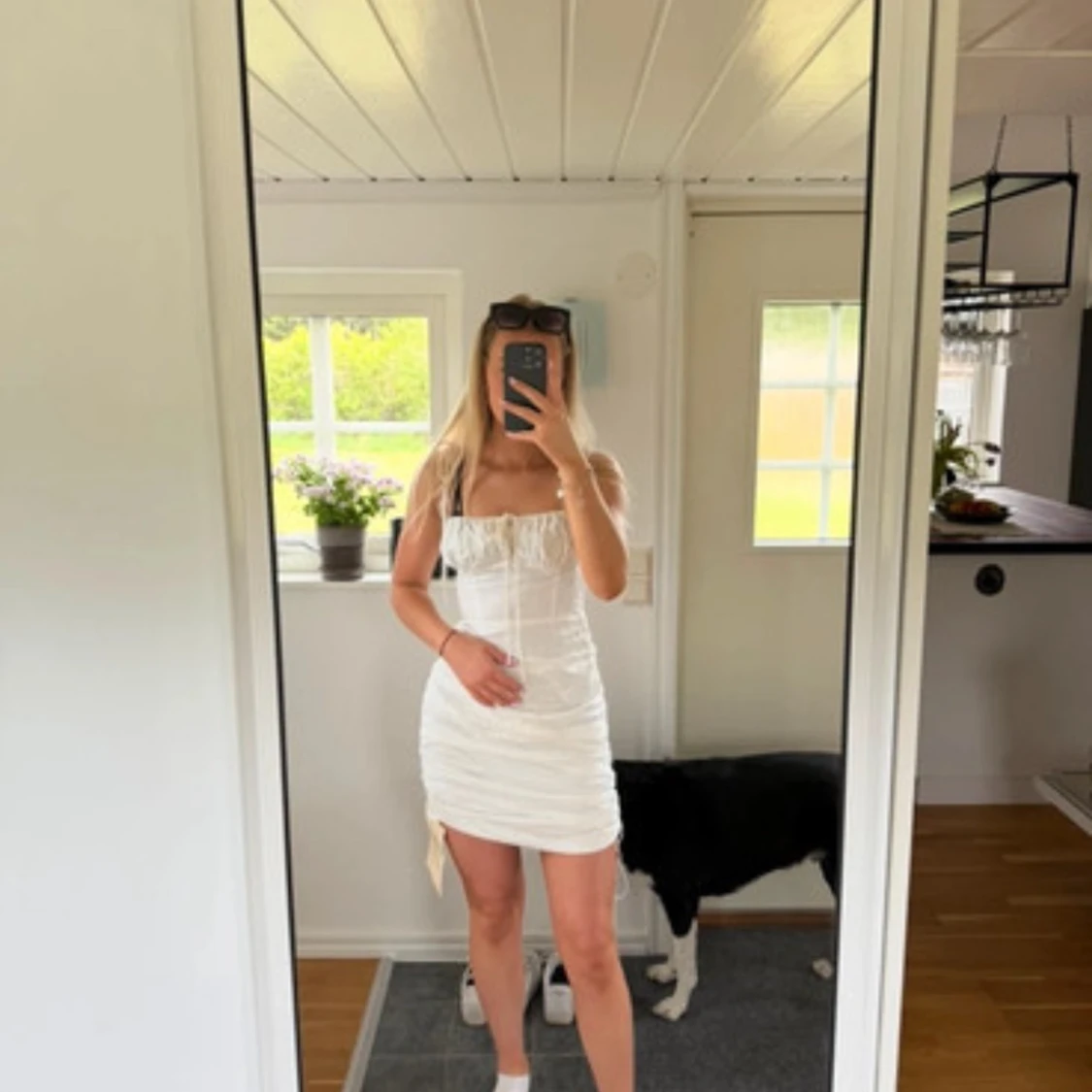 Vit kort klänning från Adoore - 1