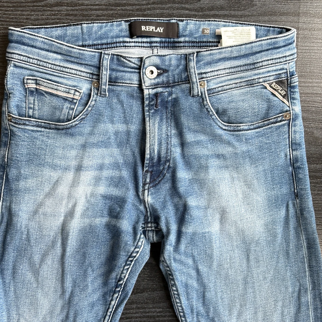 Replay ljusblå jeans straight fit - 3