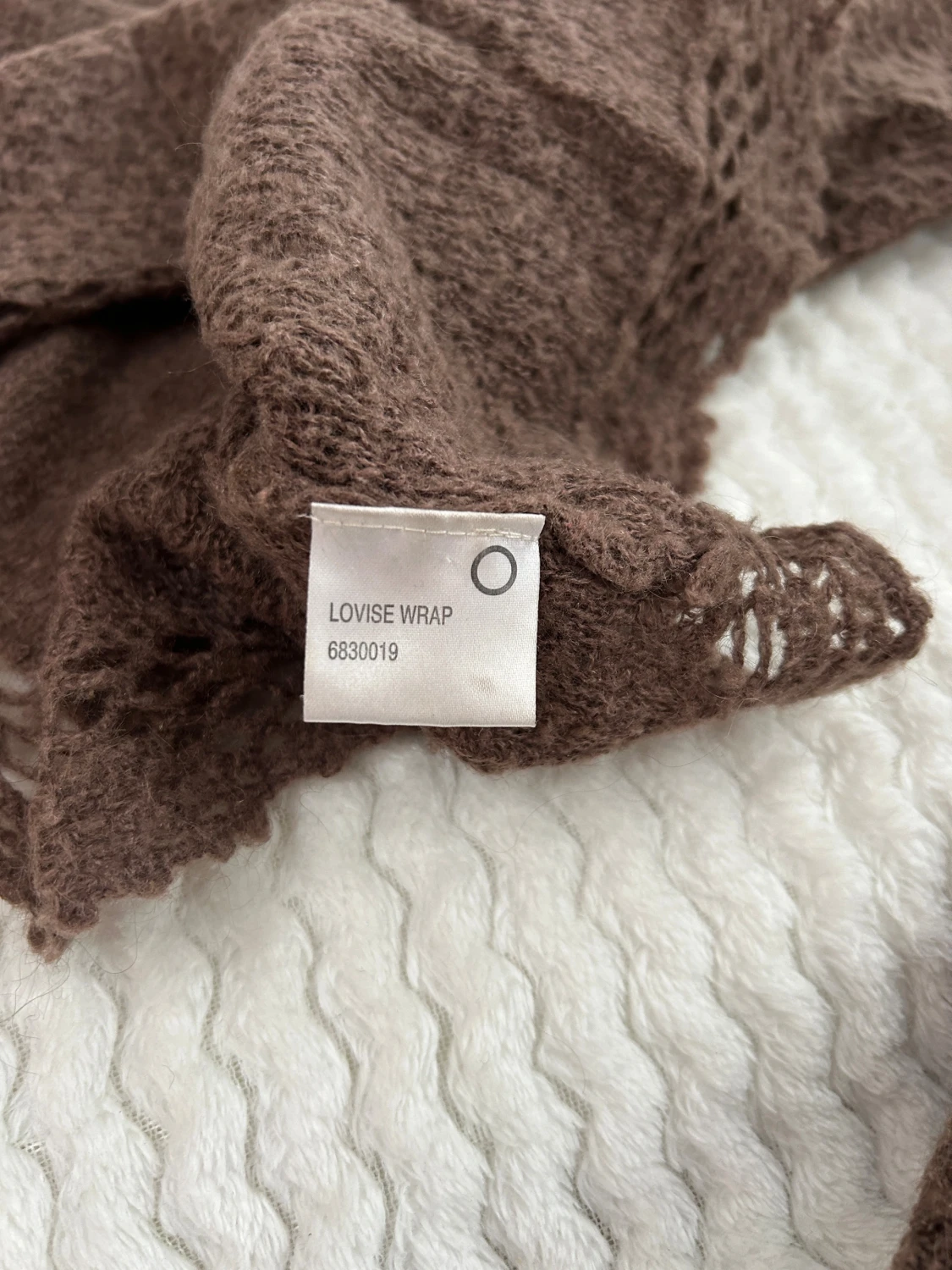 Stickad omlotttröja i mohair-mix   - 3