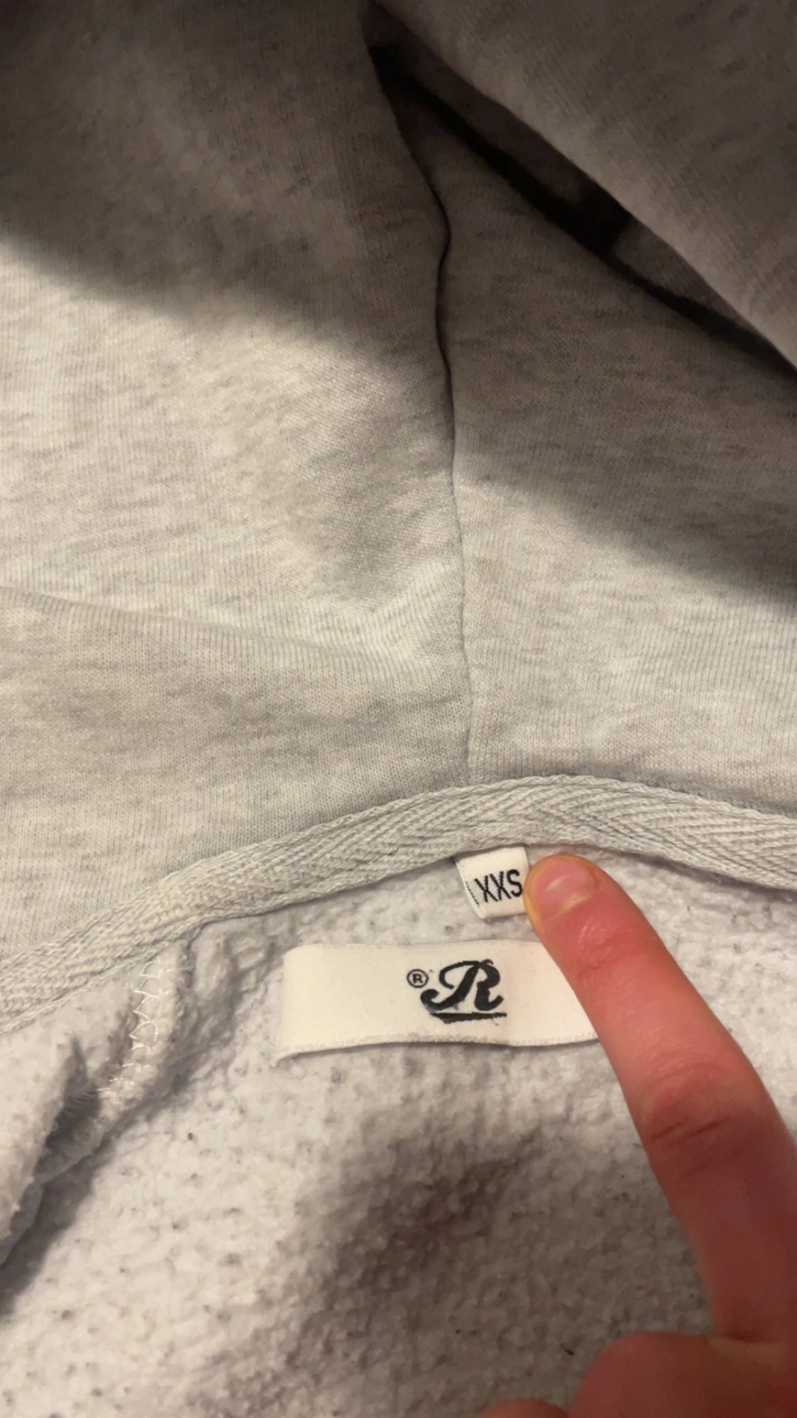 Ljusgrå flecce från russemerch  - 1