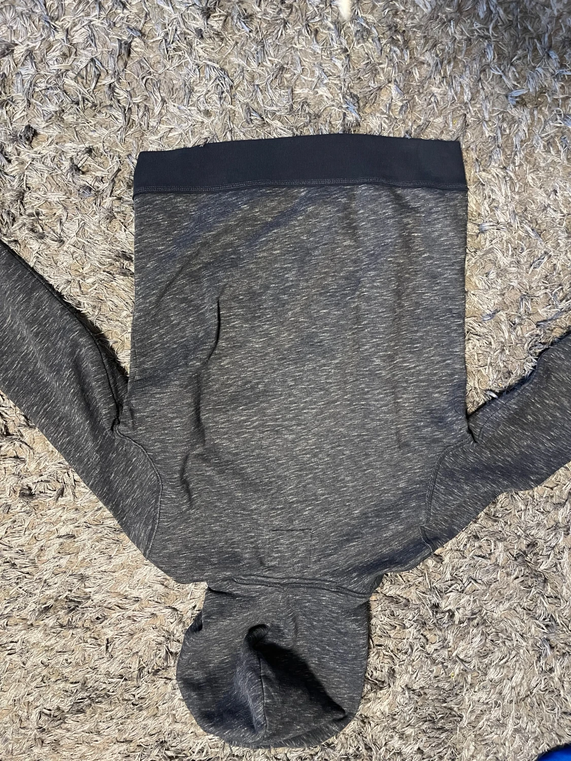 Mörkblå Hollister hoodie med kort ärm - 3