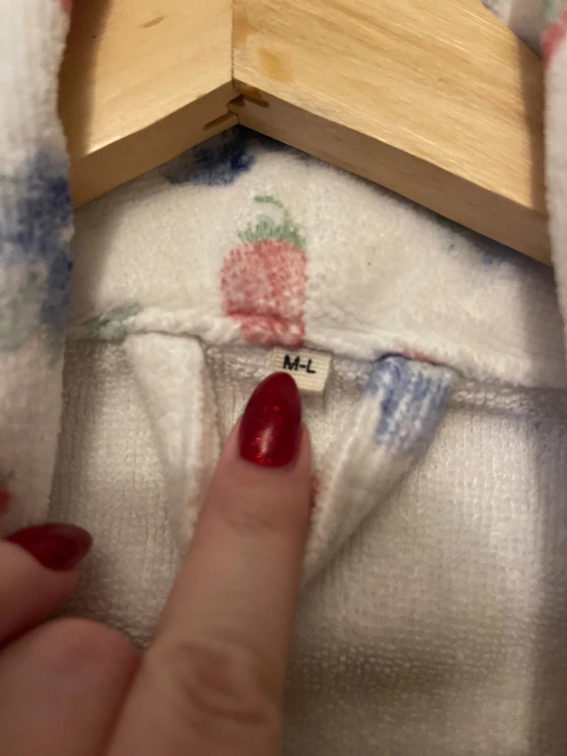 Fruktmönstrad frottérock från Djerf Avenue - 2