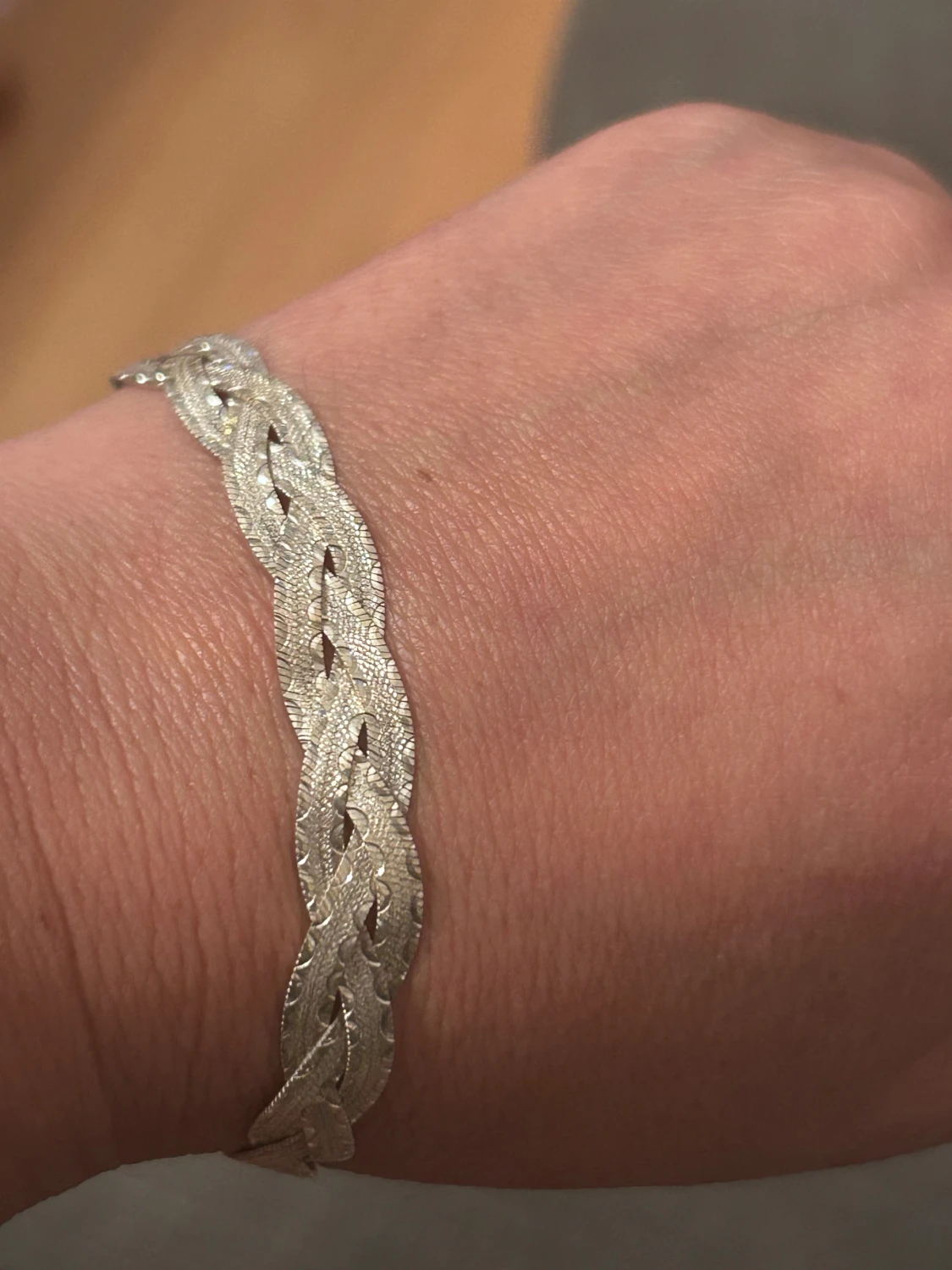 Flätat silverarmband 925 från GHA