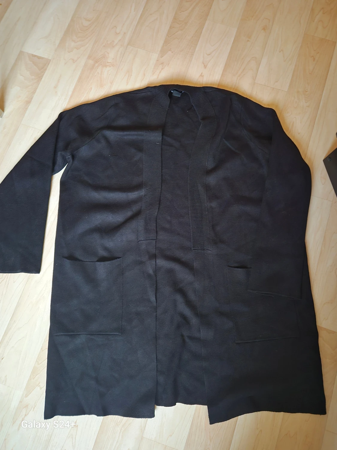 Svart lång kofta från Lindex XL - 1