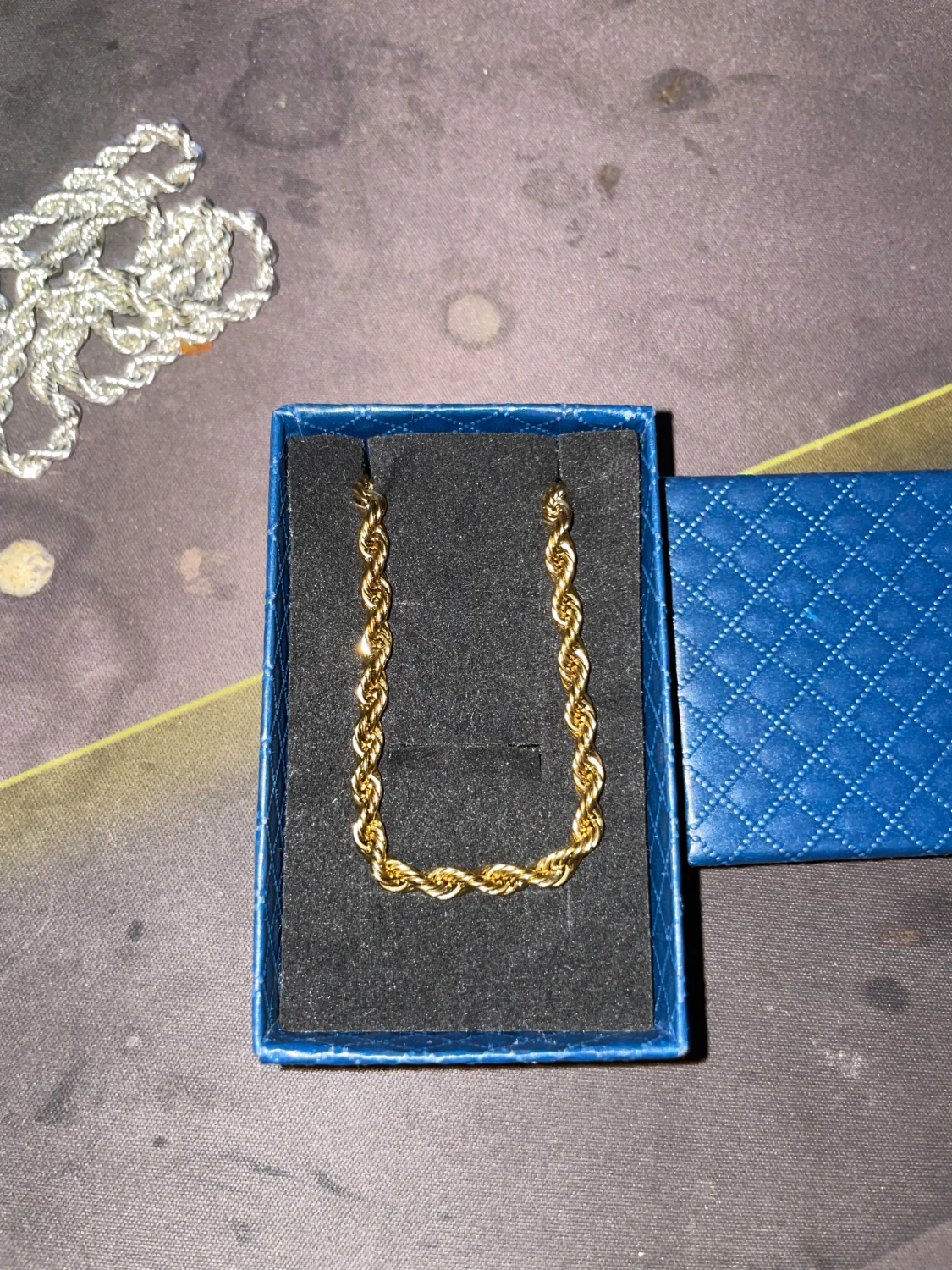 Äkta guldplaterad cordell 4mm 60cm