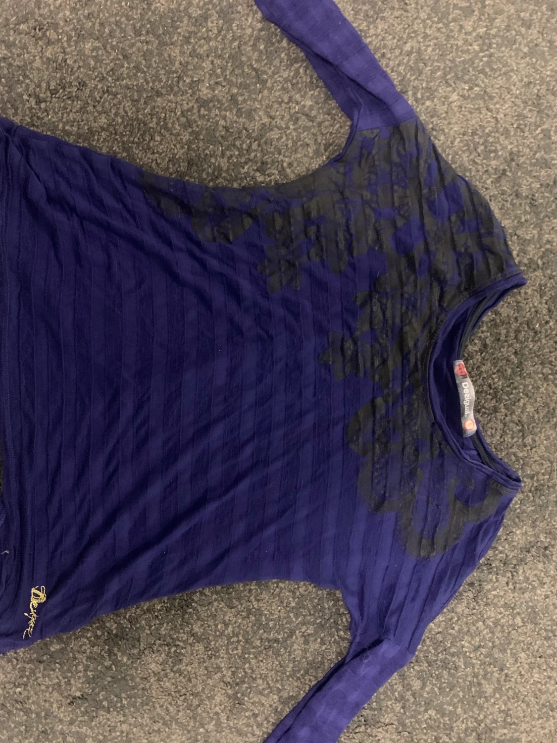 Blå långärmad topp från Desigual - 1