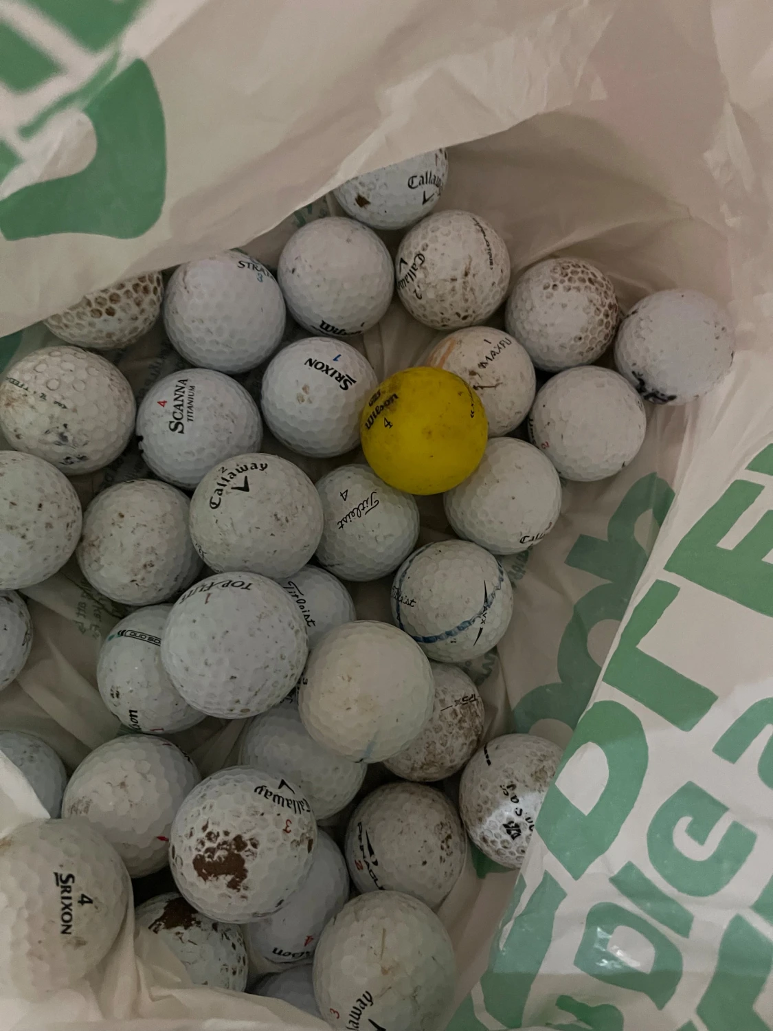 Golfbollar blandat - 4