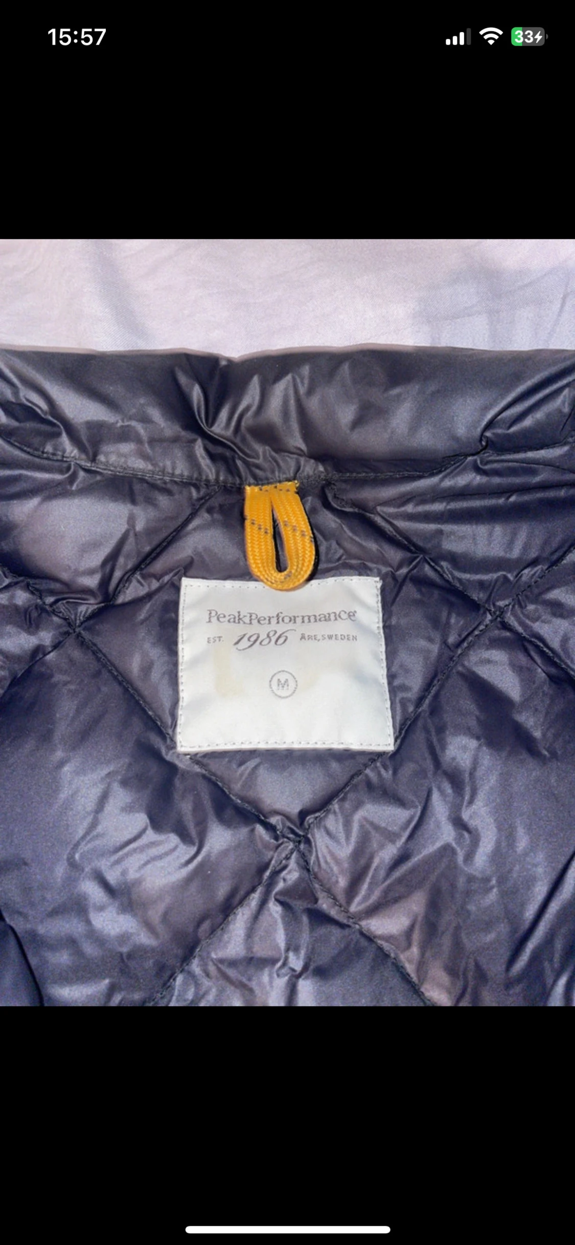 Svart quiltad dunjacka Peak Performance - 2