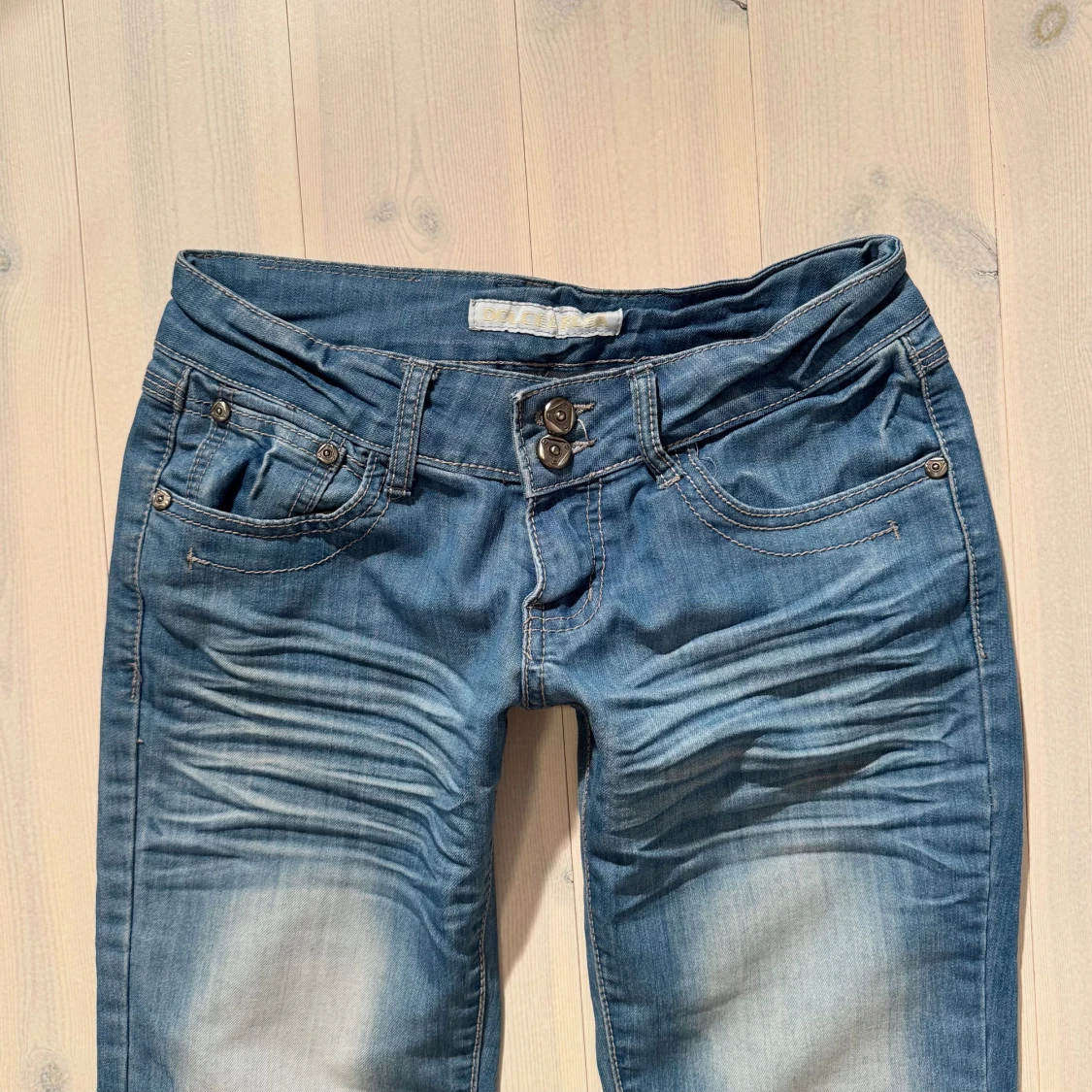 Lågmidjade bootcut jeans  - 4