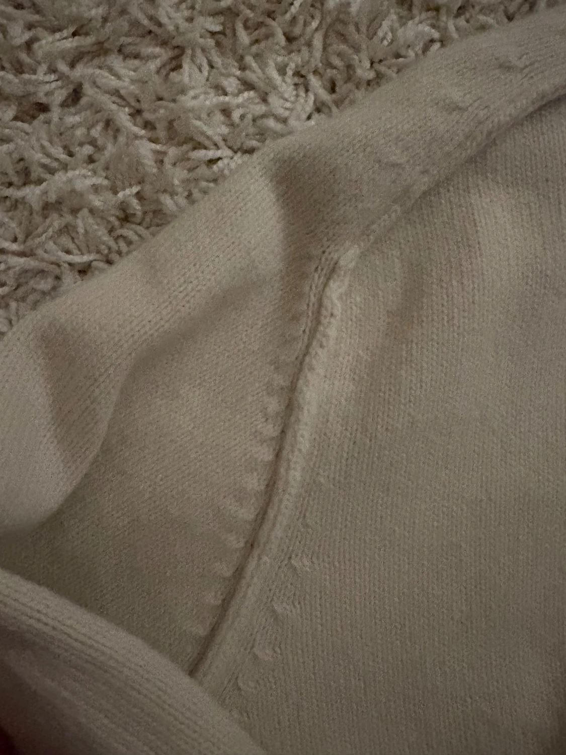 Beige polotröja från H&M i stickad bomull - 1