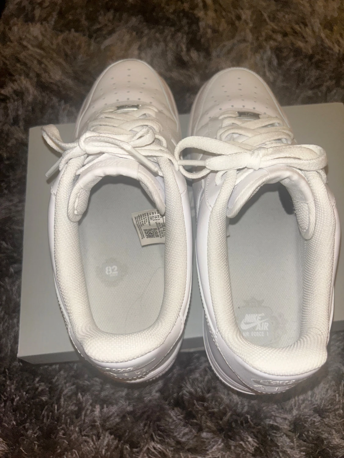 Nike Air Force 1 storlek 44,5 vit - 4