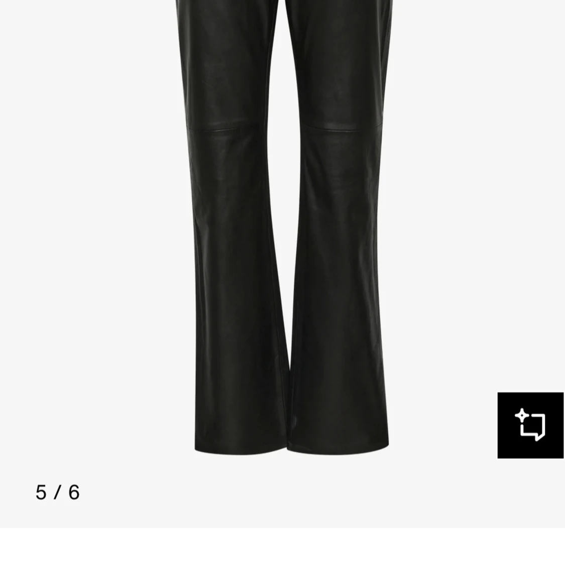 Svarta skinnbyxor från Part Two