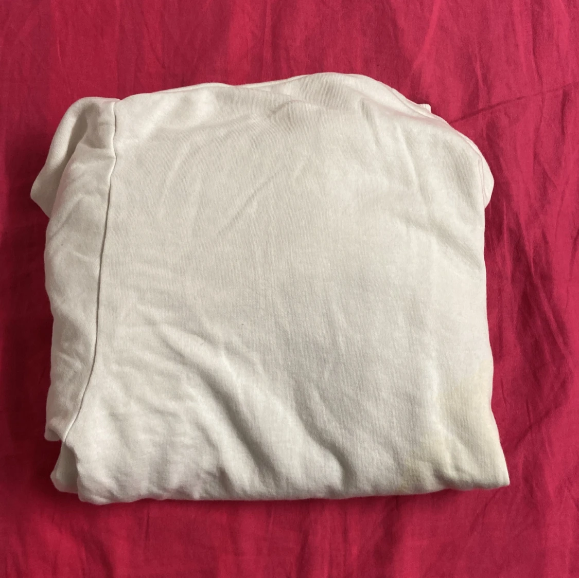 Vit Yale sweatshirt med blå text - 1