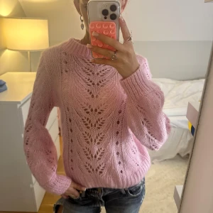 Rosa stickad tröja hm - Supersöt tröja från hm i mohairblandning!💕💕