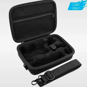 Hard Carrying Case for DJI Osmo Mobile 6 / 7 - Snygg svart datorväska med hårt skal i EVA och slitstark nylon. Väskan har avtagbar axelrem, dubbla dragkedjor och meshficka med dragkedja på insidan. Perfekt för att skydda din tech med tre lager skydd och smarta fack.