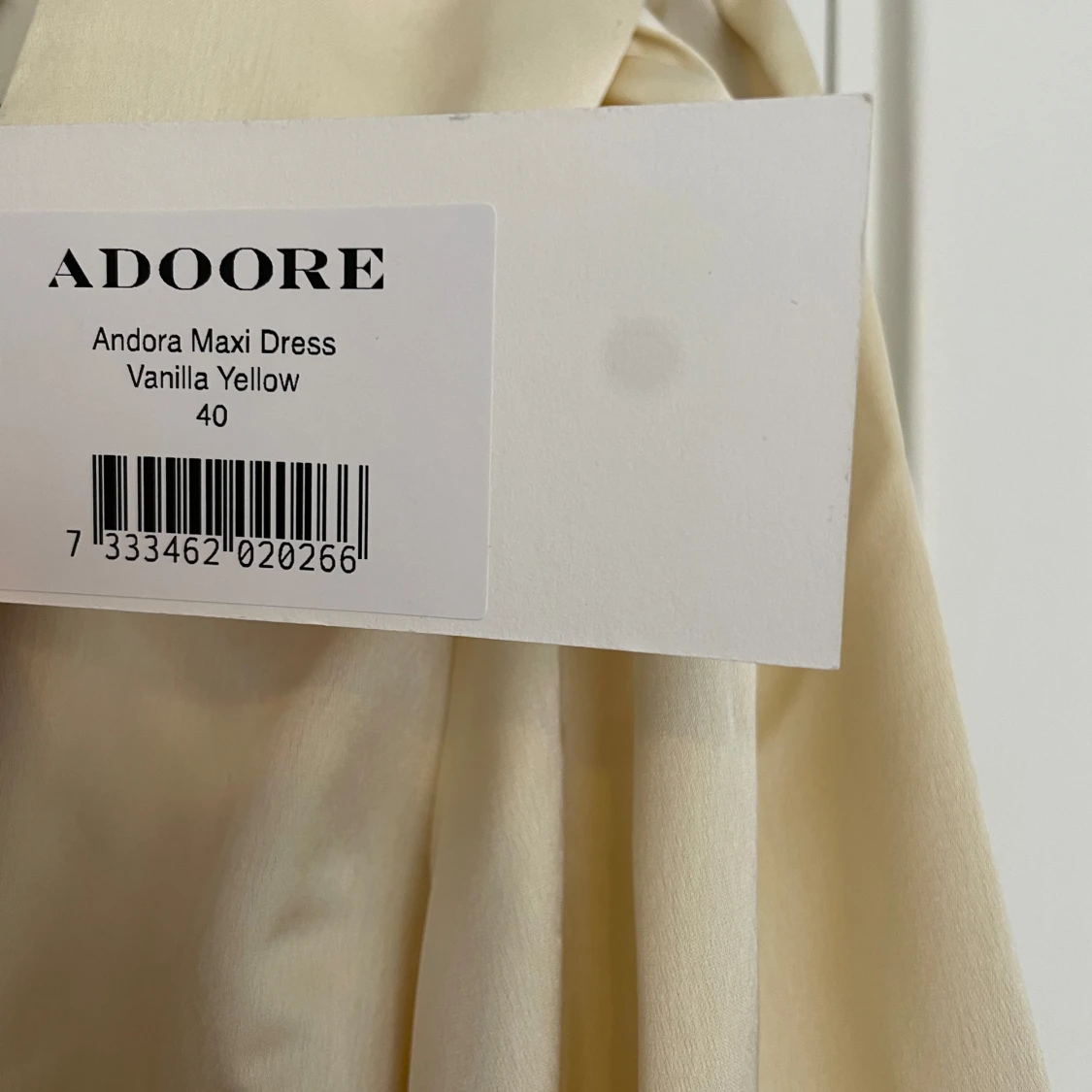 Adoore Andora långklänning vaniljgul - 3