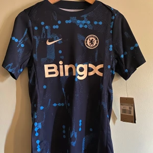 Chelsea FC Nike blå matchtröja - Säljer en fet Chelsea fc tröja med klubbmärket på vänstra bröstet. Tveka inte att höra av dig om du har frågor och funderingar.         Tröjan är i nyskick med pris lappen på! 
