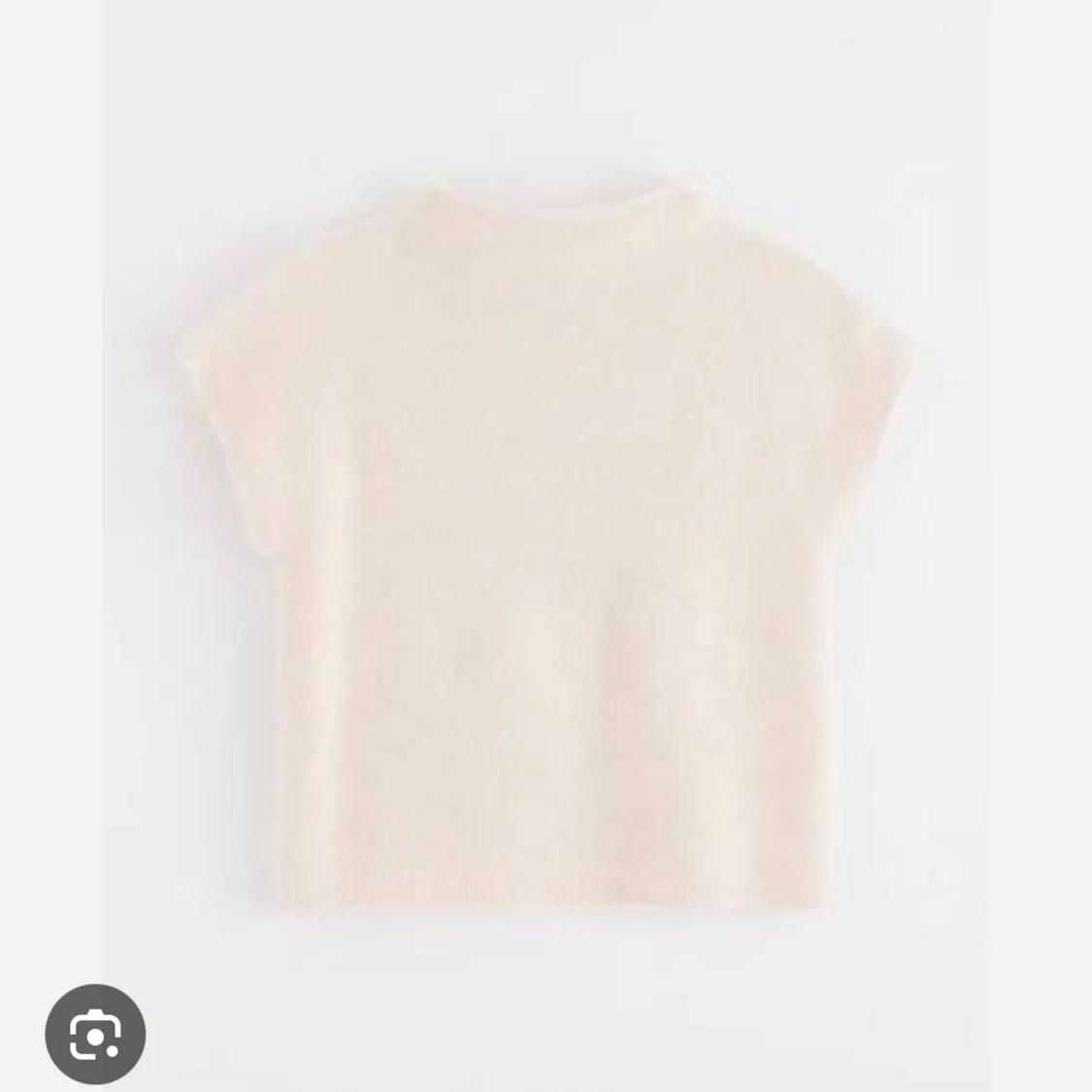 Beige stickad topp - 1