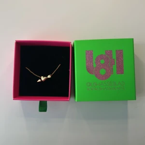 Guldigt halsband med hjärta från L8 Hasselblad - Supersött halsband i guldton från L8 Hasselblad med ett hjärta genomborrat av en pil som hänge. Kedjan är tunn och smidig, perfekt för att ge en romantisk touch till din stil. Levereras i original ask med färgglad design. Kedjan är 45 cm lång. Nypris 750💕