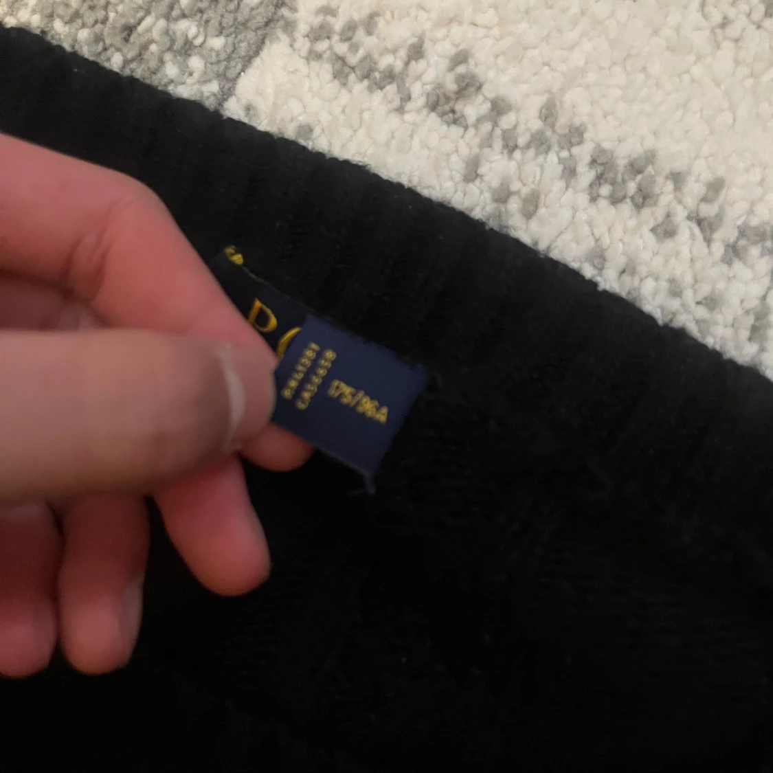 Svart kabelstickad tröja Polo Ralph Lauren - 4