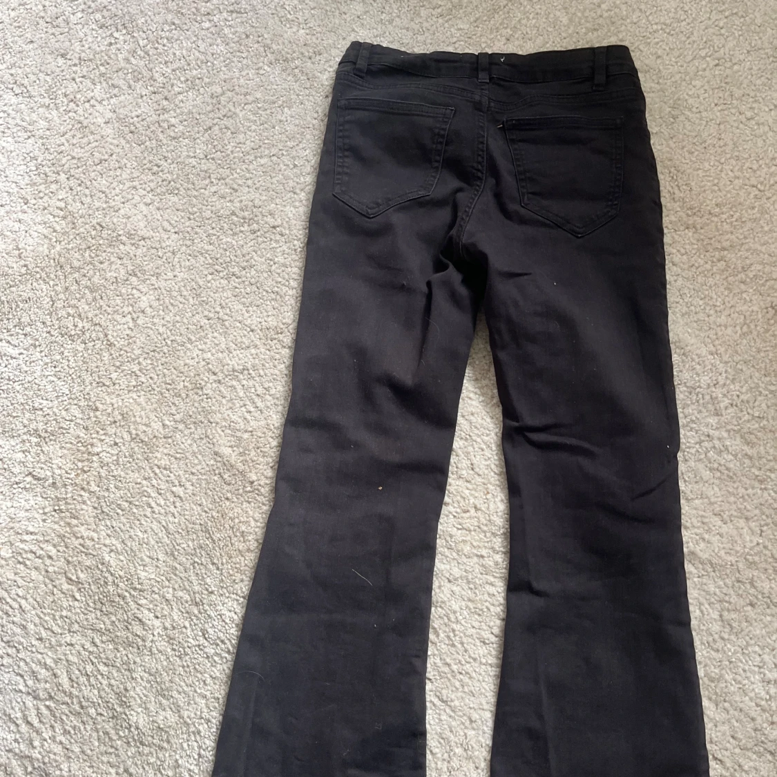 Svarta bootcut manchesterbyxor Lindex - 4