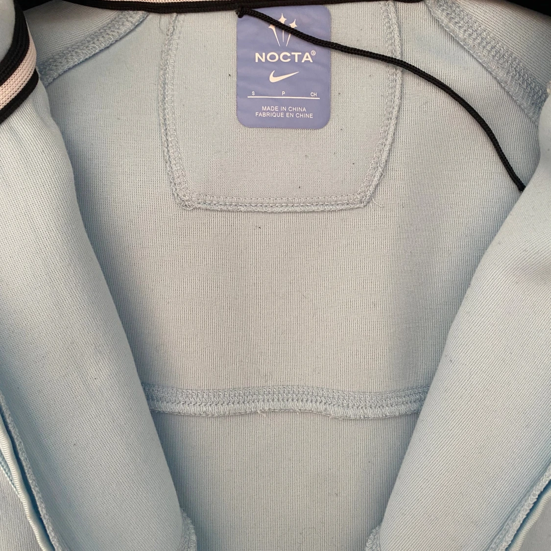 Nike NOCTA ljusblå zip hoodie - 2