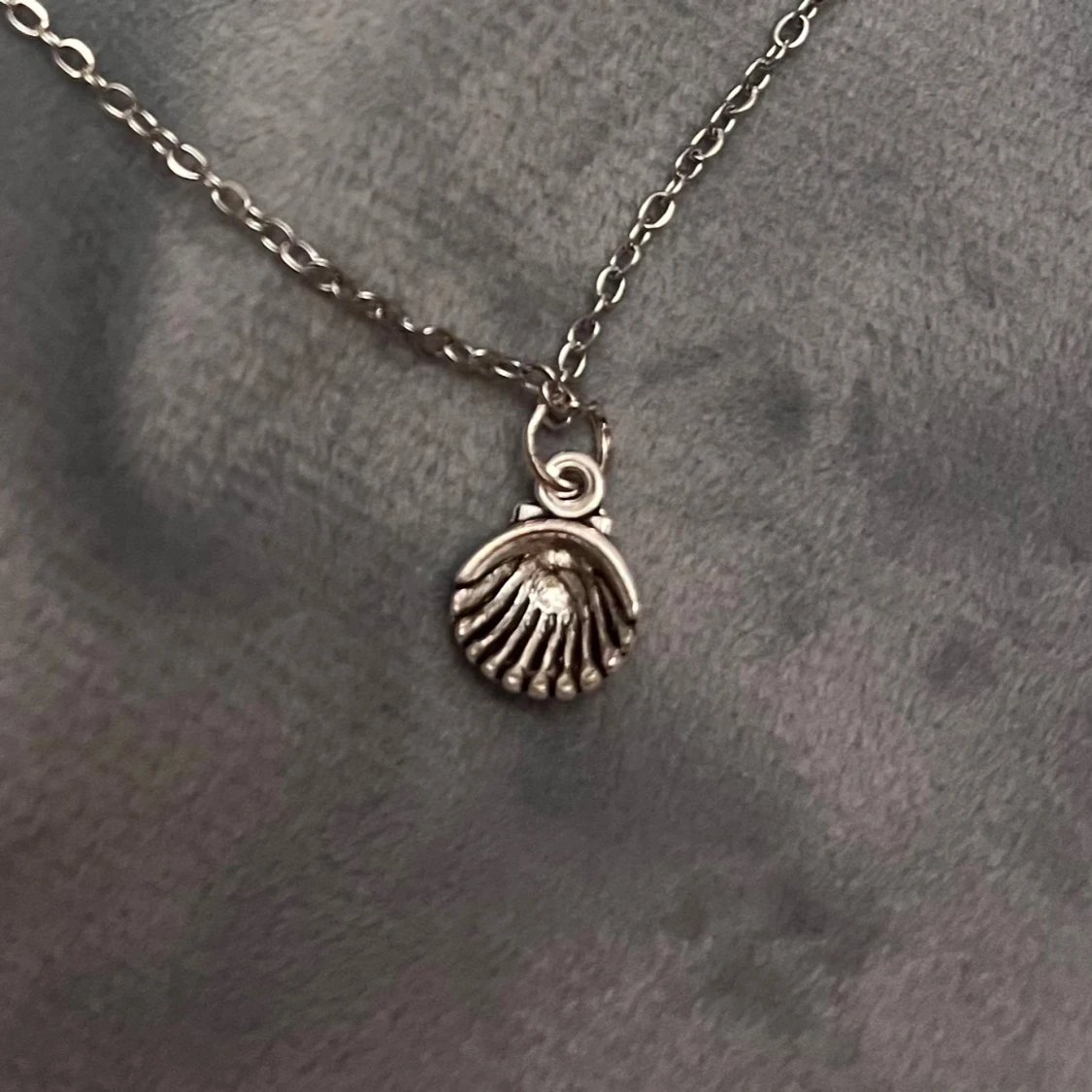 Choker Snäckskal Halsband Silver Imitation  - 1