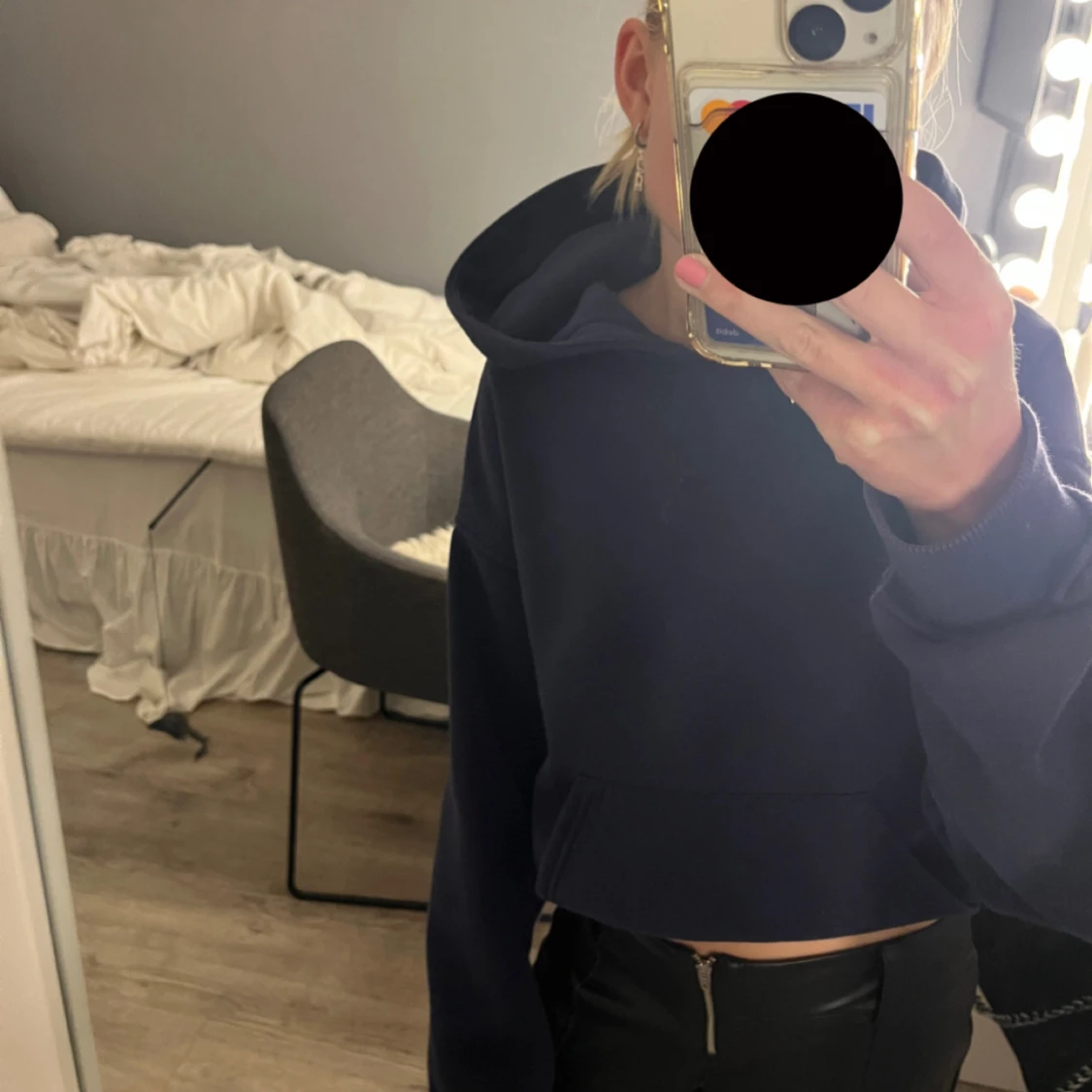 Svarta bootcut skinnbyxor - 4