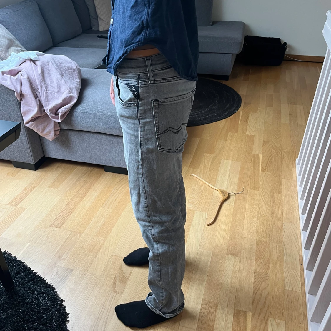 grå replay jeans - 1