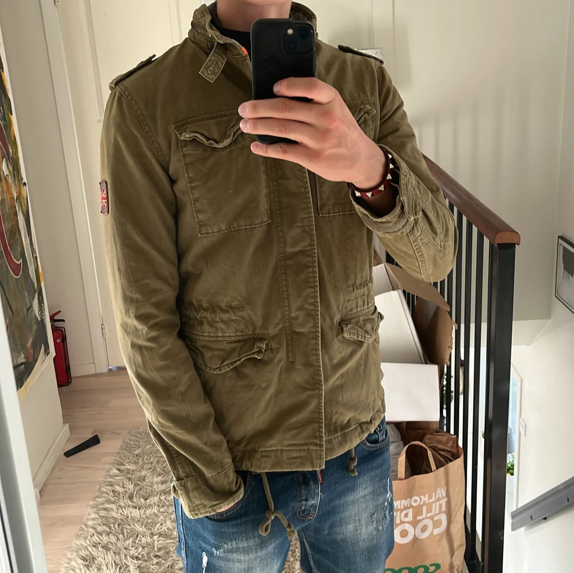 Superdry Fieldjacka militärgrön - 1