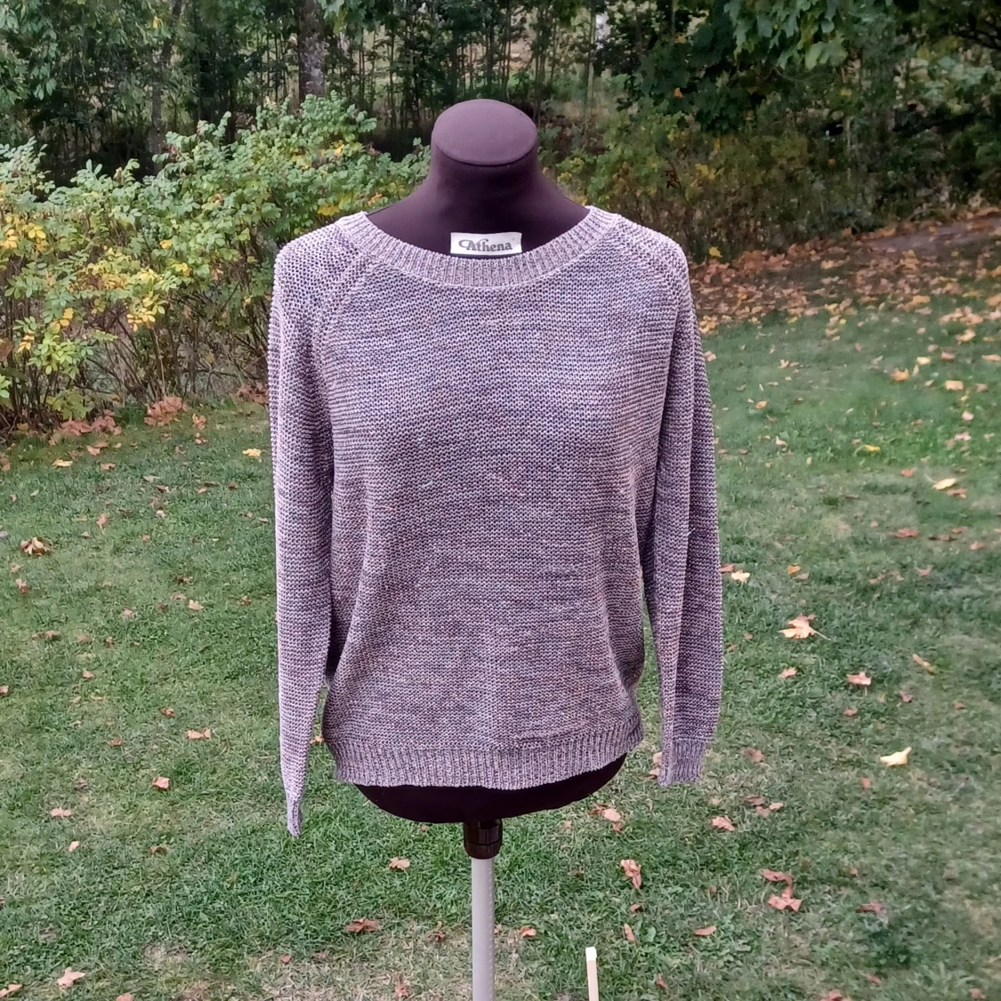 Guld glittrig stickad tröja