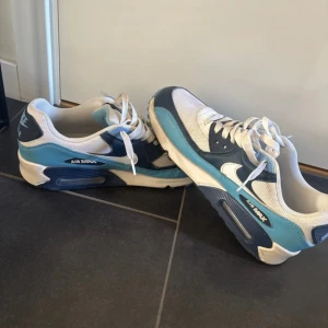 2 stycken air max 90  - De är i bra skick inga hål osv bara smuts. Två snygg färger och de är ako1p0r så därför så billigt för två par skor i bra skick