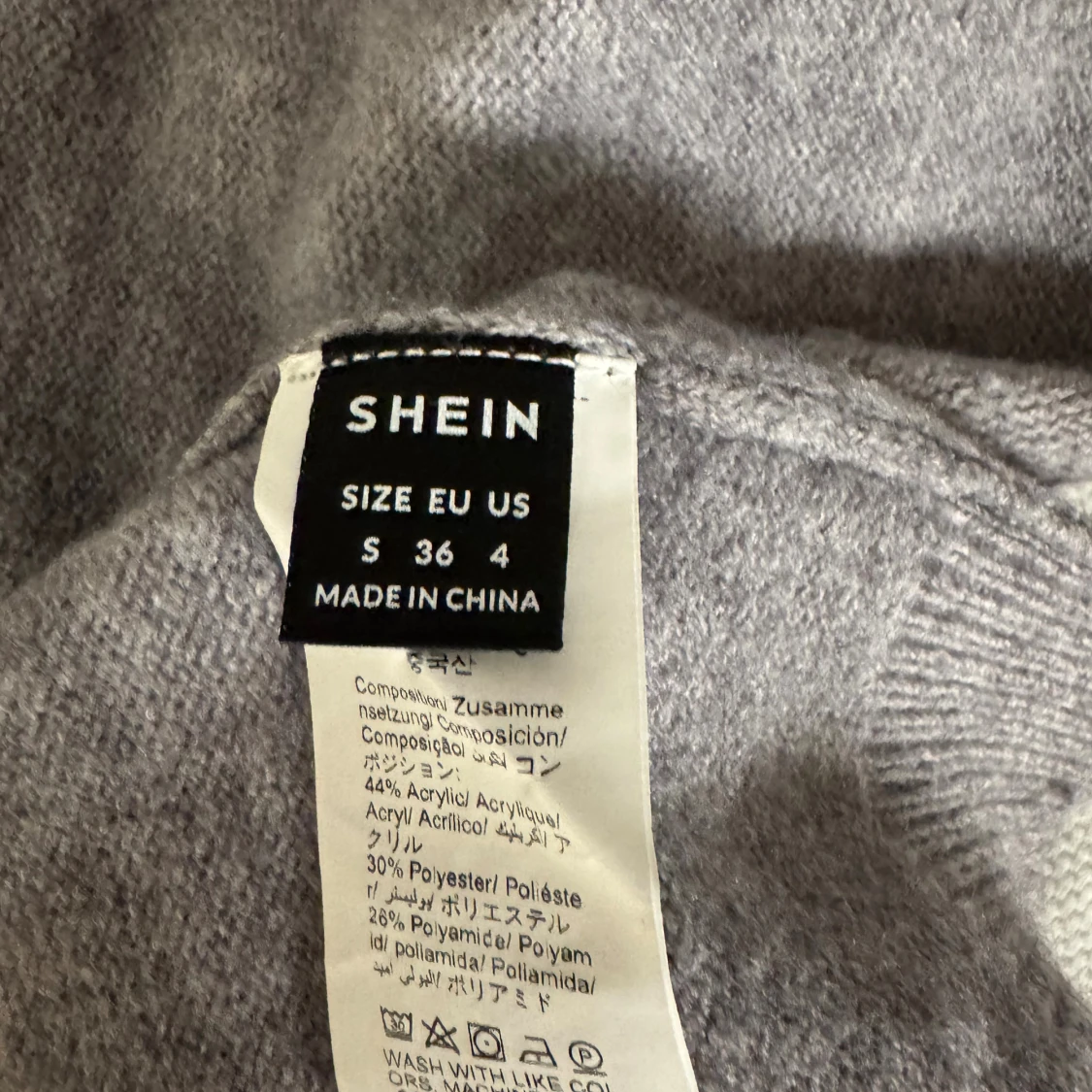 Grå kofta med knyt från SHEIN - 2