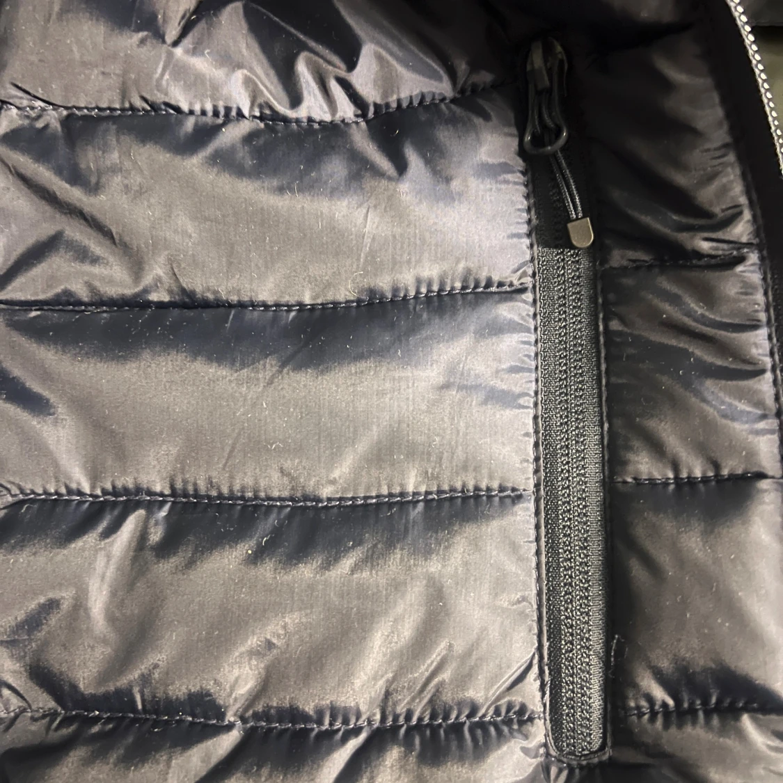 Mörkblå pufferjacka  - 4