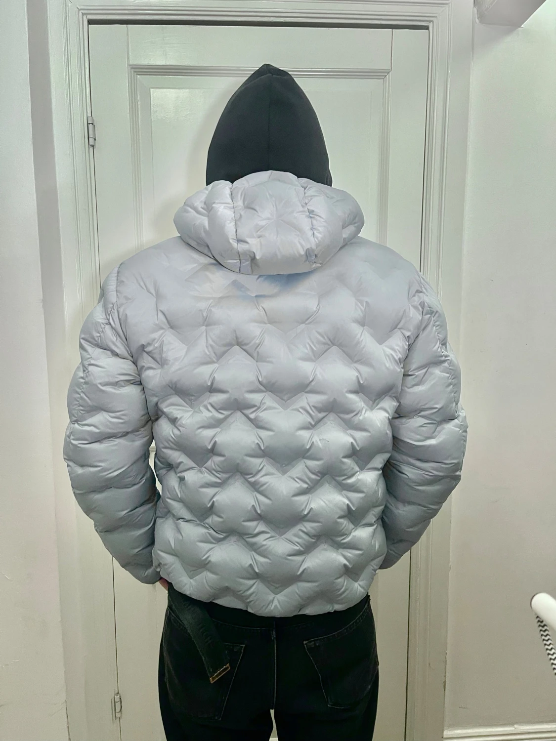 Polarblå Colmar pufferjacka med huva - 1