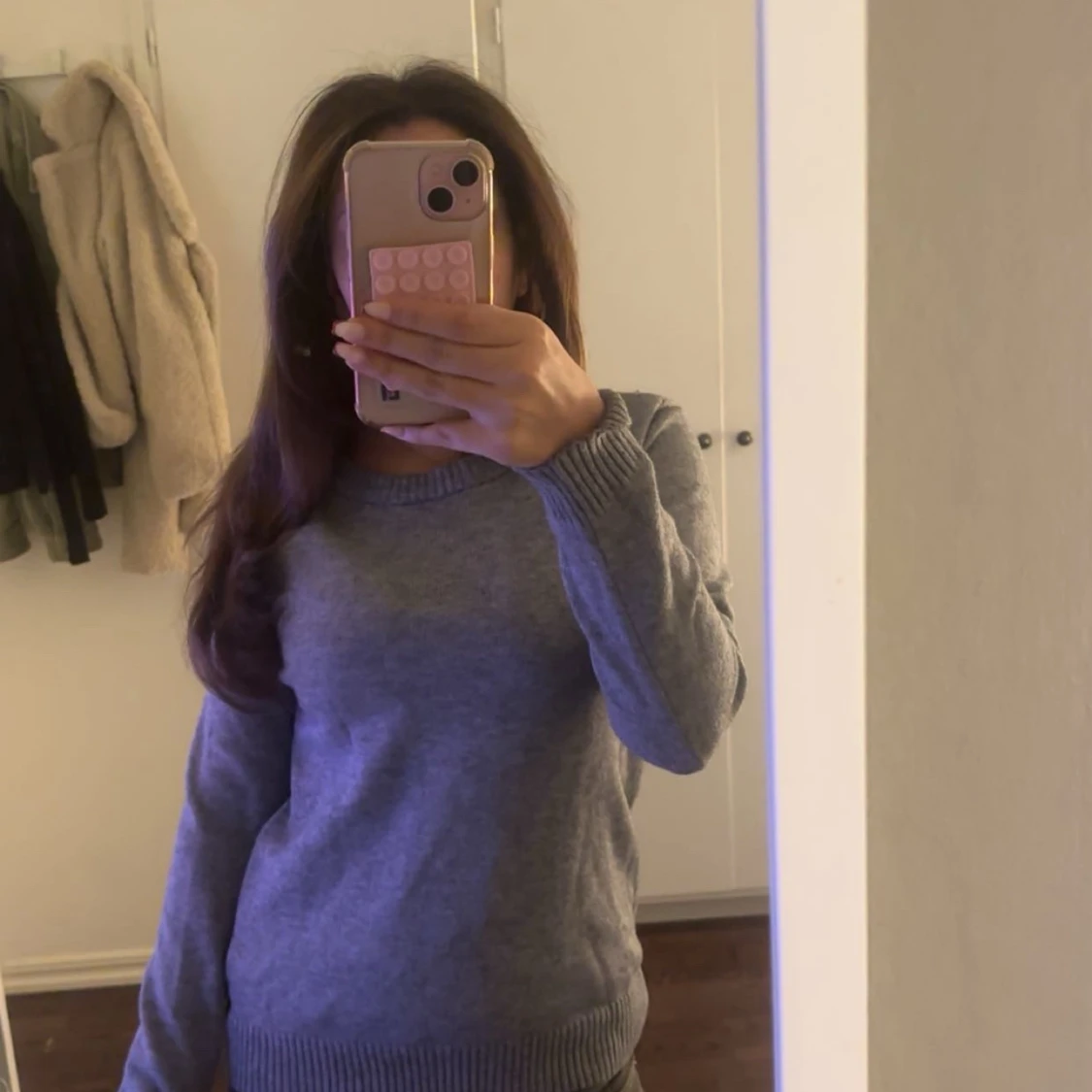 Grå stickad tröja från VILA