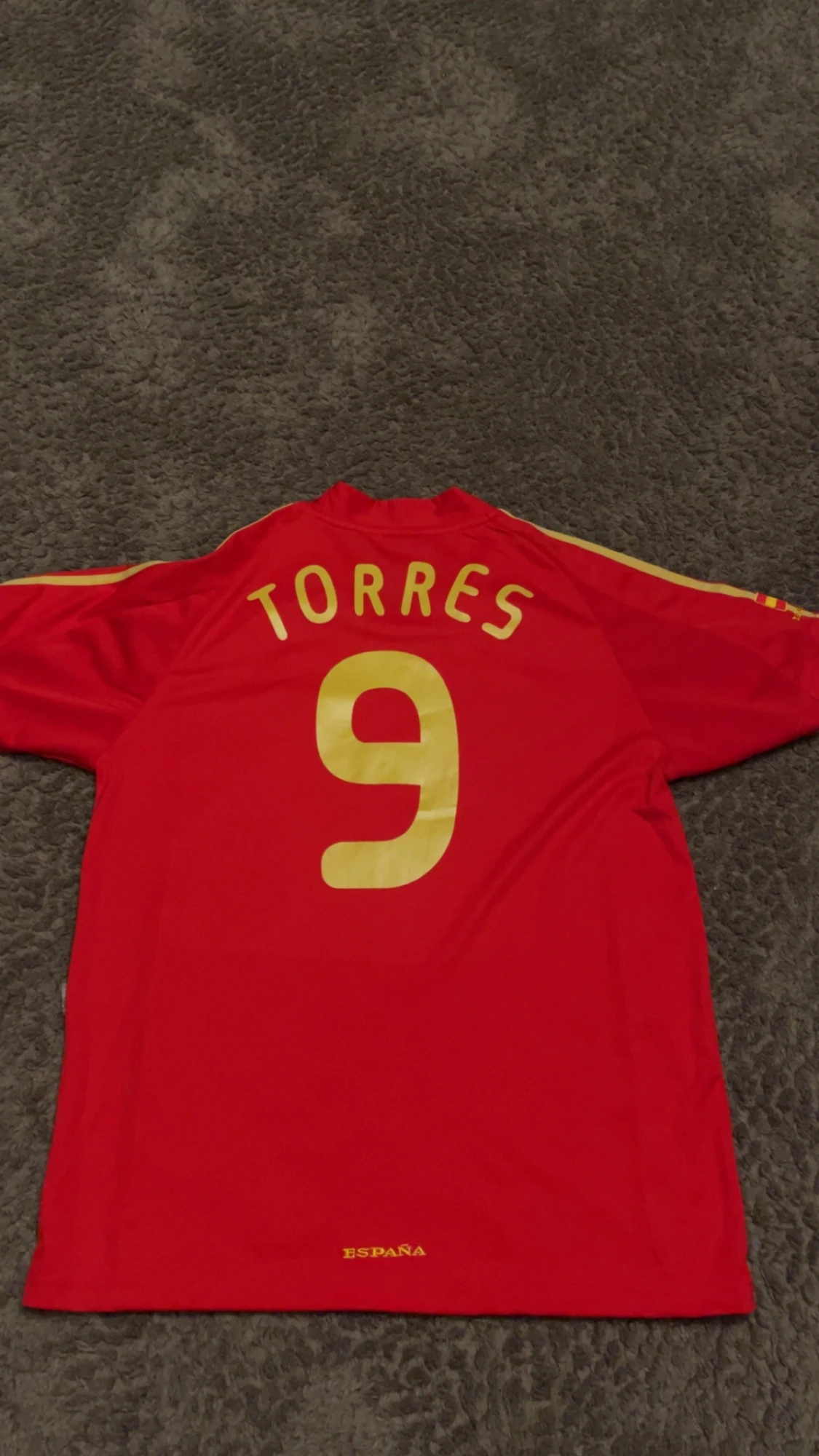 Spansk Torres fotbollströja röd S - 1