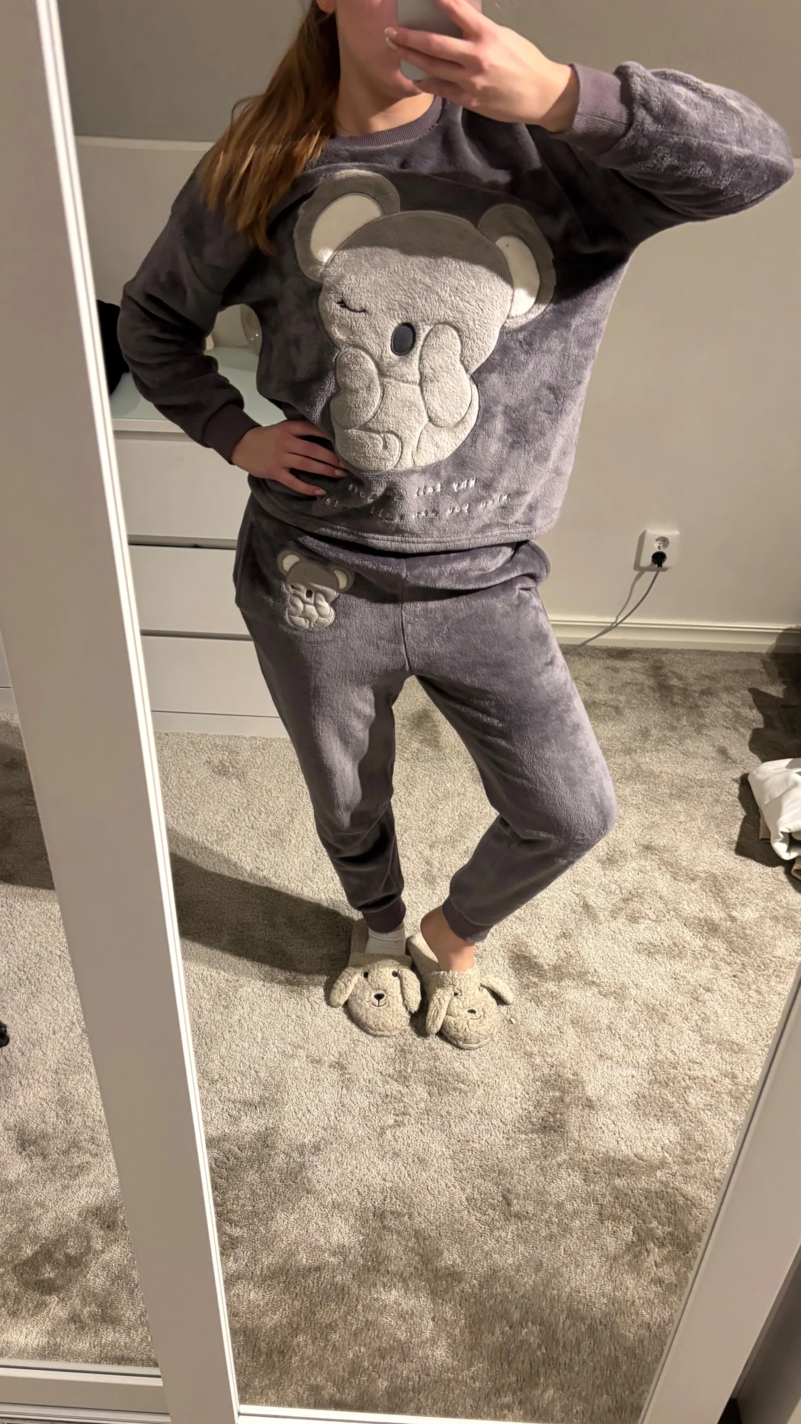 Grått mjukissett från Oysho 