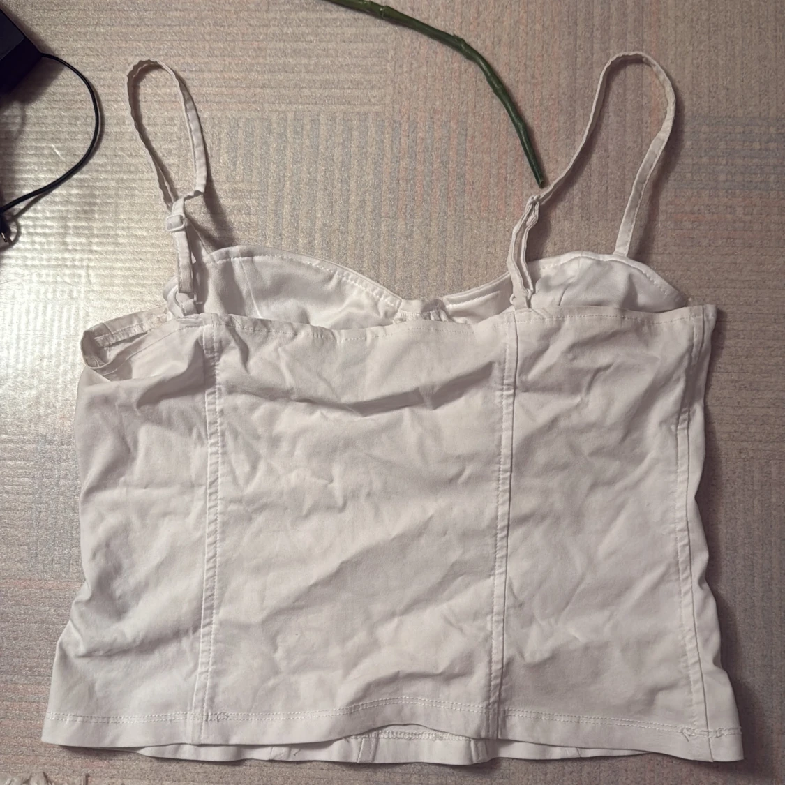 Vit korsett-topp  - 1