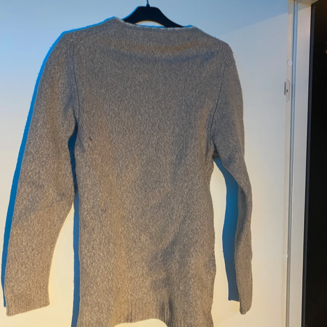 Grå stickad tröja Massimo Dutti - 1