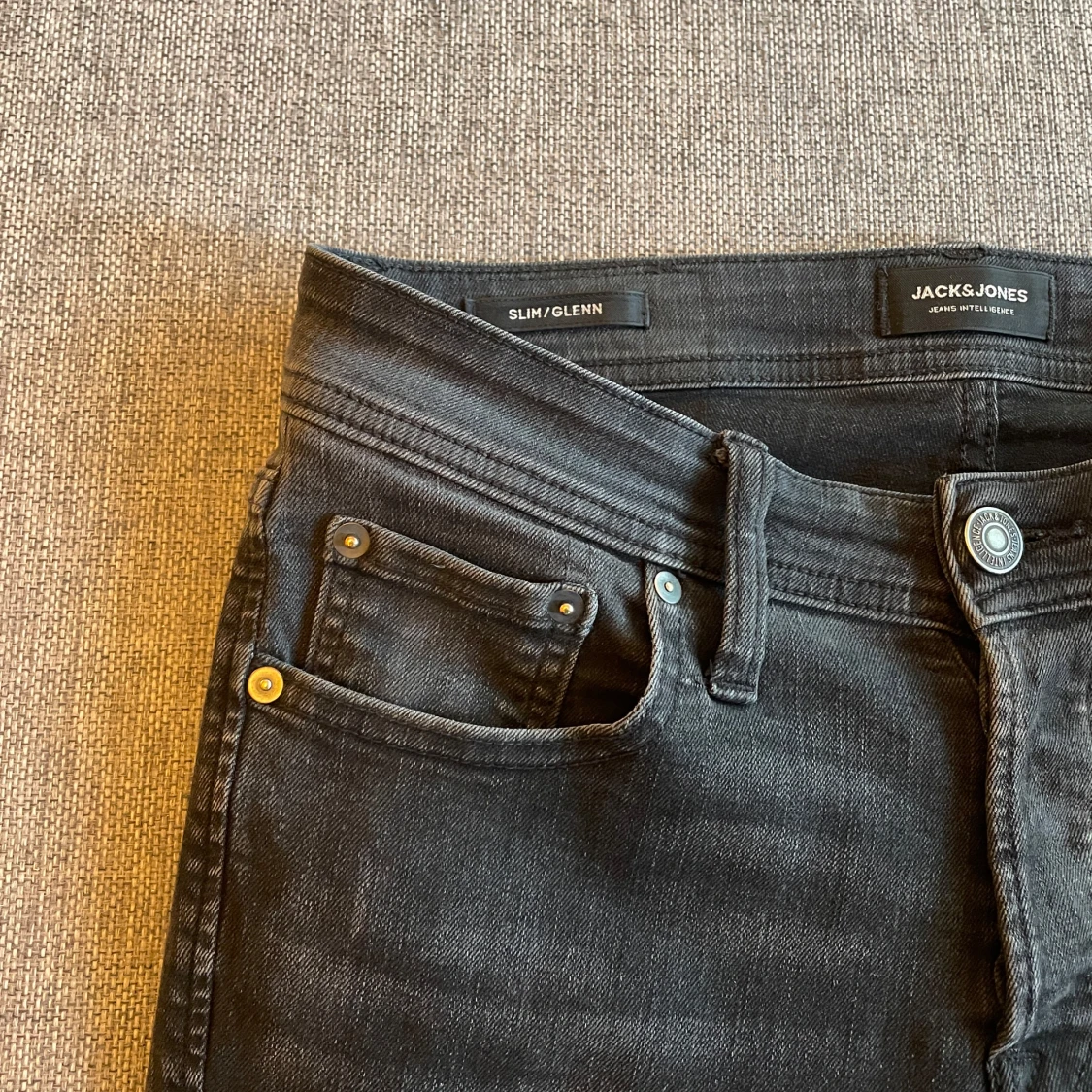 Svarta slim fit jeans Jack & Jones - 3