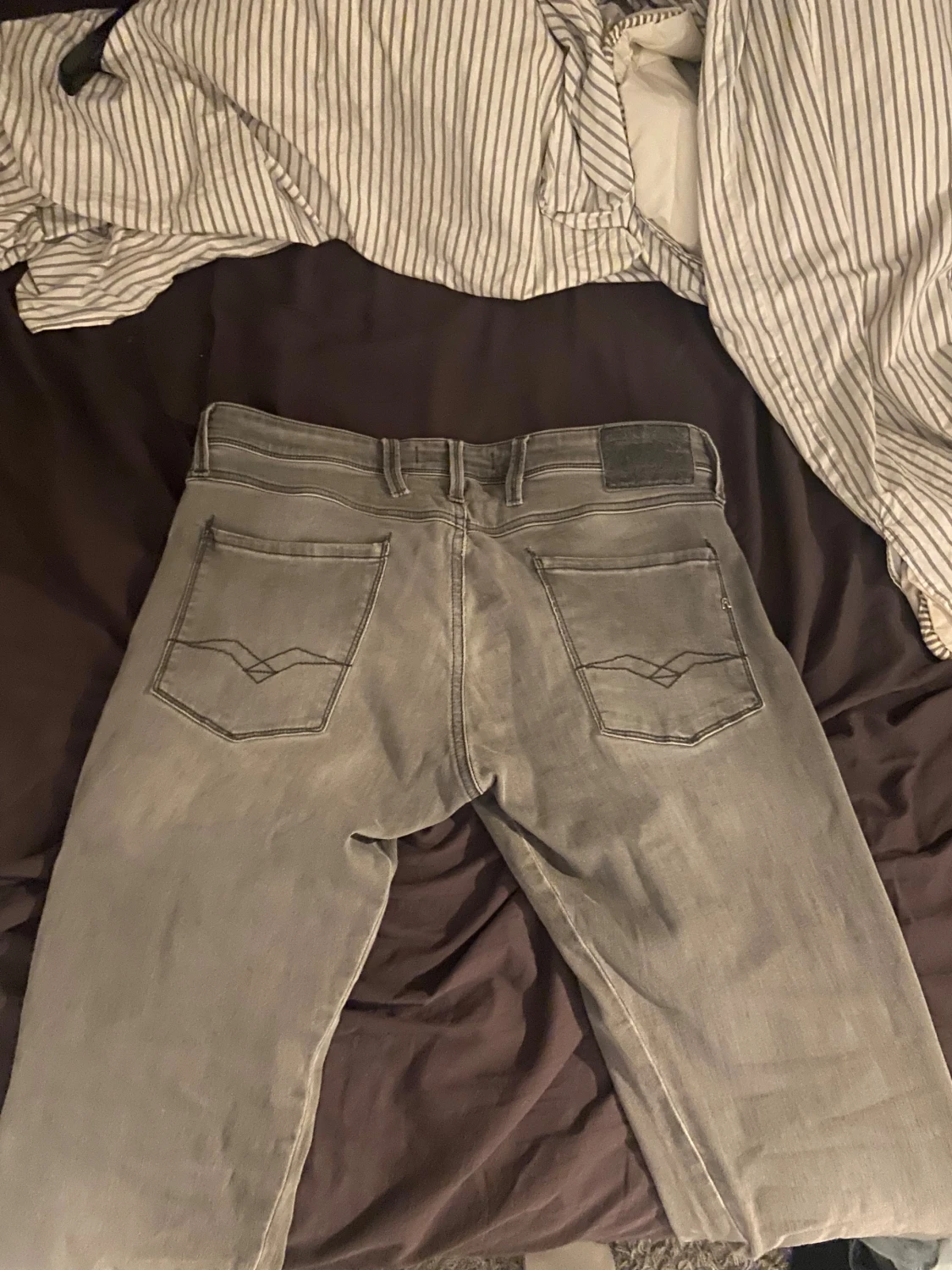 Replay grå jeans straight fit - 3