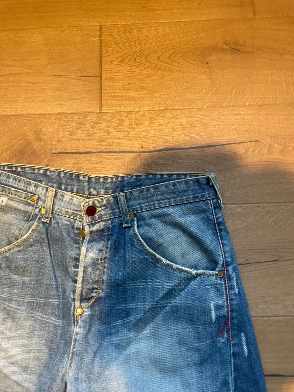 Levi's 501 blå wide jeans - 1