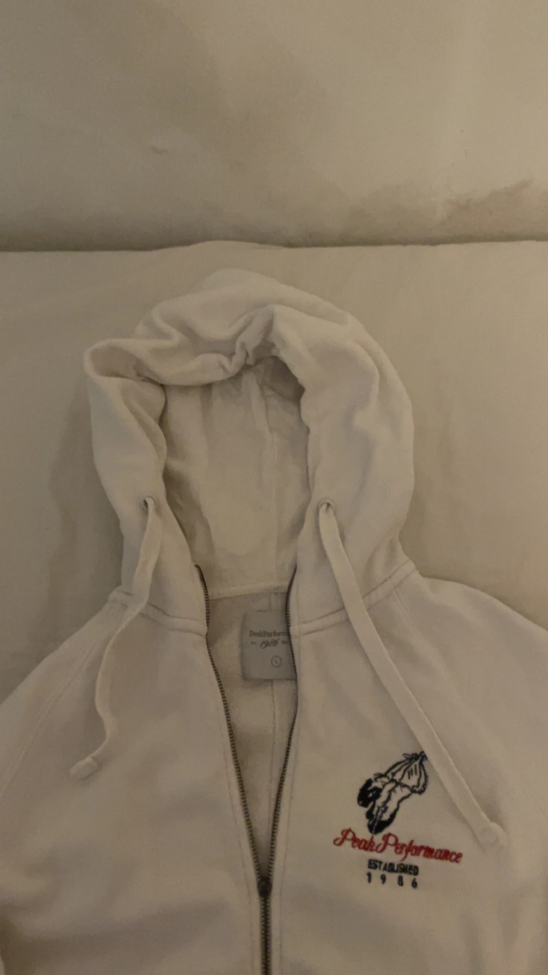 Vit teddyjacka Peak Performance L - 4