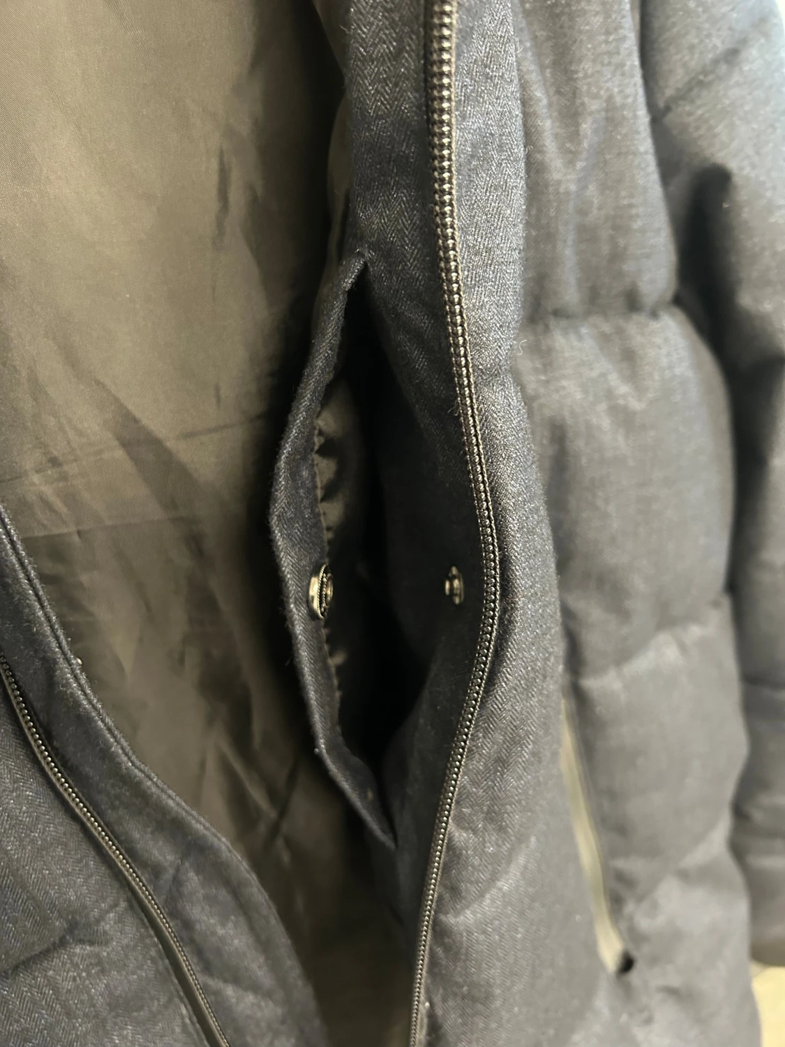 Mörkblå dunjacka Zara - 2