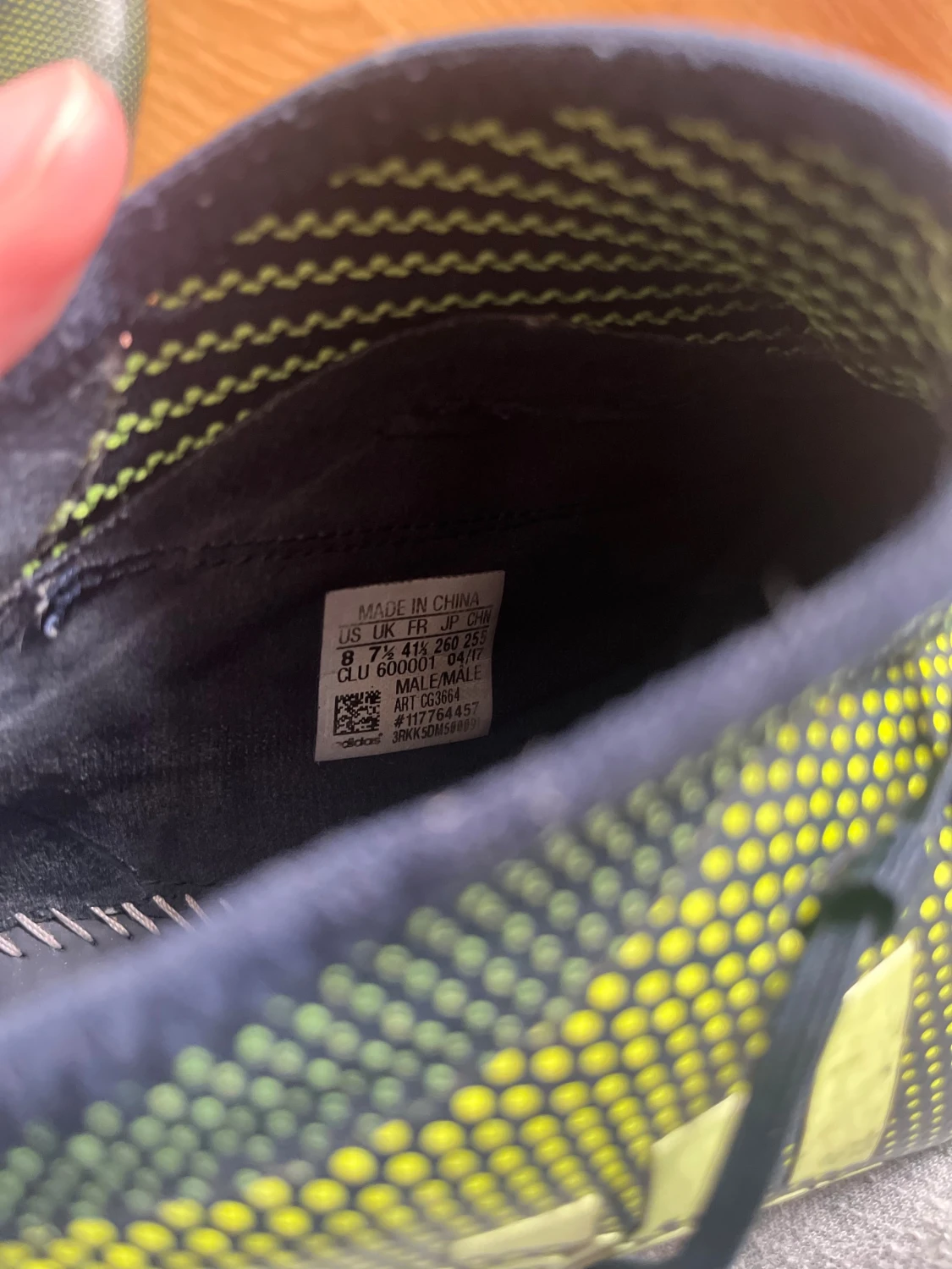 Adidas svarta och gula fotbollsskor - 4