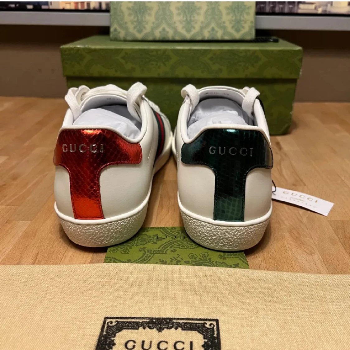 Gucci Ace sneakers med orm brodyr - 1