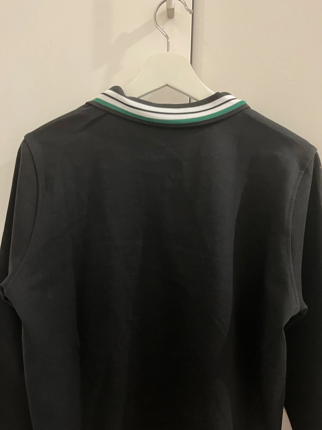 Svart pikétröja Lacoste med krage - 2