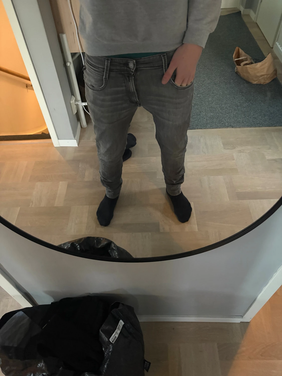 Replay grå jeans slim fit - 1